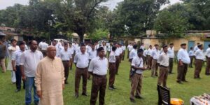 RSS Celebrates Vijaya Dashami in Jamshedpur; MLA Saryu Rai Participates