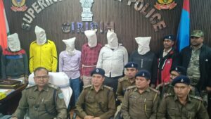 गिरिडीह: अवैध मिनी गन फैक्ट्री का पुलिस ने किया भंडाफोड़, 6 हथियार तस्कर गिरफ्तार – भारी मात्रा में देसी पिस्टल-कारतूस बरामद